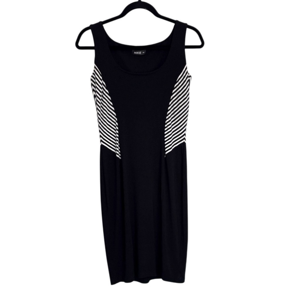 Miik Black & White Bamboo Tank Dress Size S